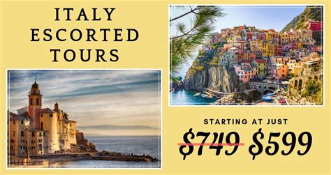 Escorted italy tours  Save up to $400 by 1/31